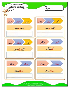 n sesi Grubu Çalışma Sayfaları
